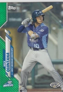 Tarjeta de novato Topps Pro 2020 debut Nick Quintana verde primer #74 Tigers 35/99 - Imagen 1 de 1