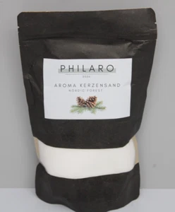 Philaro Kerzensand mit Duft Nordic Forrest 400g inkl 4 Dochte in vier Duftvarian - Bild 1 von 2