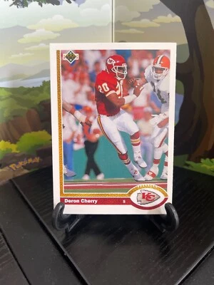 1991 Upper Deck Deron Cherry #374 Football Card - Image 1 of 3