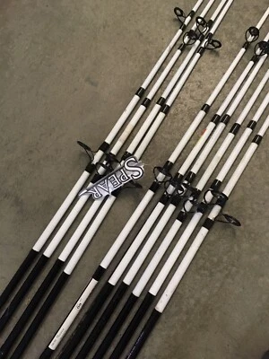 CLOSEOUT LOT 10 TSUNAMI SPEAR Spinning Rods 8’ Medium Pier Surf 2pc - Image 1 of 4