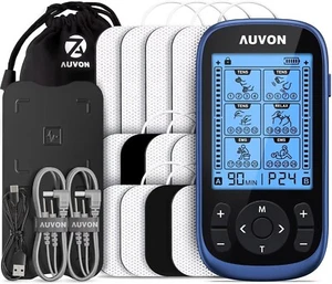 AUVON 3-in-1 TENS Unit Stimolatore Muscolare, Massaggiatore EMS con 40 Intensità - Foto 1 di 8