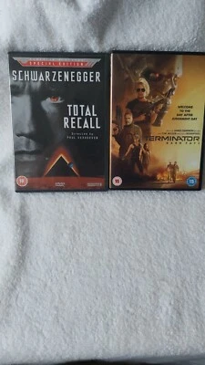 TOTAL RECALL+TERMINATOR DARK FATE(2 DVD'S LIKE NEW) - Image 1 of 4
