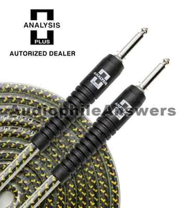 Analysis Plus Yellow Oval Instrument Cable Straight Silent Plugs 10ft - Picture 1 of 1