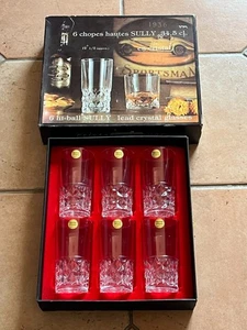 Set 6 Wassergläser oder Orangeade aus BOGENKRISTALL Modell SULLY / NEU!! - Bild 1 von 4