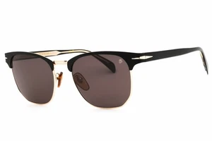 DAVID BECKHAM DB 7057/F/S 0I46 IR Sunglasses Matte Black Gold Frame Gray - Picture 1 of 4