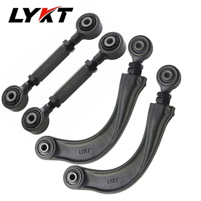LYKT 4pcs Control  Arms Adjustable Rear Camber&Toe Kit for Ford、Mazda、Volvo - Изображение 1 из 4