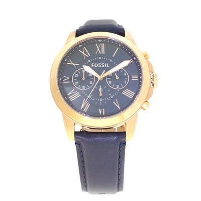 Reloj Fossil FS4835IE Grant Cuarzo Azul Marino 5ATM Acero Inoxidable Genuino Foto 1 de 3