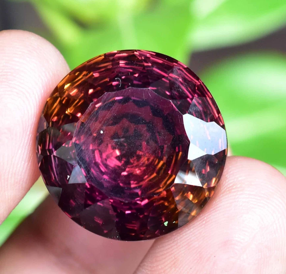 Untreated Natural Bi-Color Ametrine 30.30 Ct Round AGL Certified Loose Gemstone - Image 1 of 4