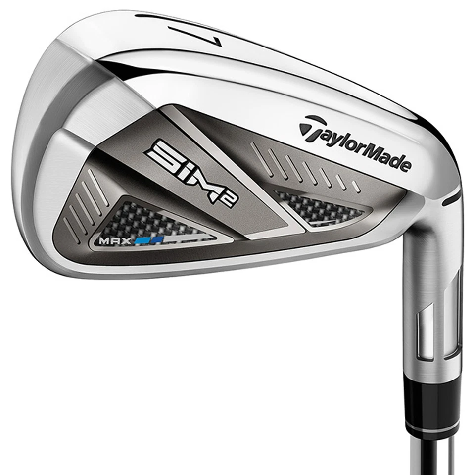 Conjunto de Ferro TaylorMade SIM2 Max - Eixo de Grafite - Destro - 5-PW,AW - Regular Flex - Imagem 1 de 1