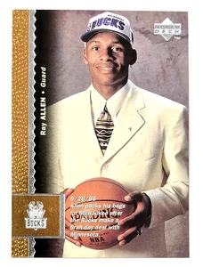 1996-97 Upper Deck Ray Allen Rookie Milwaukee Bucks RC #69 - Picture 1 of 2