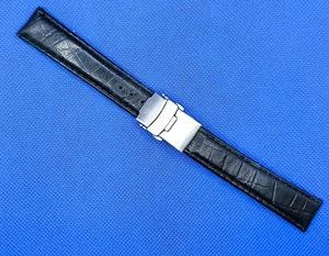  VINTAGE SOVIET ORIGINAL LEATHER  WRIST WATCH BAND FROM 1980S - Picture 1 of 11