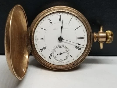 FAPW669 1882 G.F. Illinois P/W, Grade Miller, Size 18s, 15 Jewels, Not Working. - Image 1 of 4