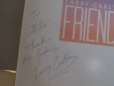 LARRY CARLTON FRIENDS WARNER 1-23834 MINT-AUTOGRAPHED LP - Image 1 of 2