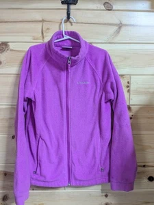 Columbia girls youth coat sweater size large 14/16 full zip fleece, pre-owned - Picture 1 of 8