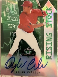Dylan Carlson 2019 AUTO Leaf Valiant Rising Stock #RS-DC1 /99 RC Cardinals Minty - Bild 1 von 2