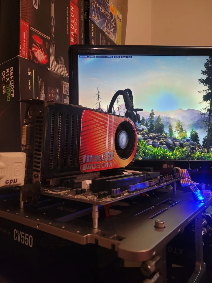 RETRO Gaming Nvidia 8800 GTX inno3d 768mb PC Graphic card ati amd - Image 1 of 4