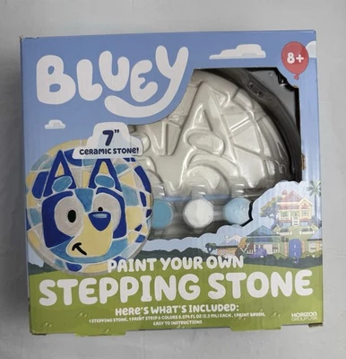 Bluey Paint Your Own Stepping Stone - Kit divertido de arte em pedra cerâmica 7" - Tinta segura - Imagem 1 de 4