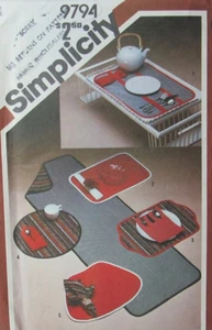 Vintage Simplicity 9794 Retro Home Decor Pattern Runner Placemats Napkins & more - Picture 1 of 2