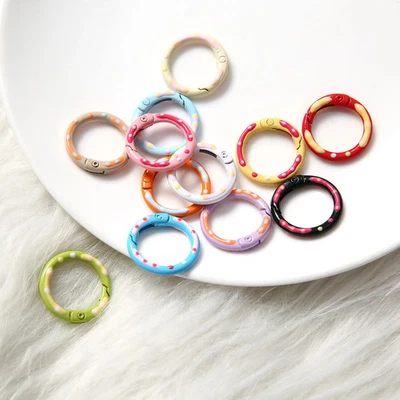 5/10/20/ 50 / 100 Stück Metall Federverschluss Schlüsselanhänger Ring - Bild 1 von 4