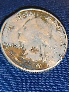 2013- D Maryland Missing Clad Layer Clipped Rim Quarter Extremely RARE - Picture 1 of 5