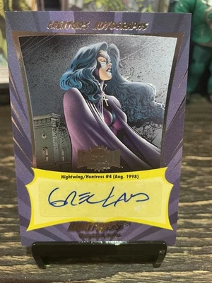 2025 Upper Deck Skybox Metal Universe Batman- Huntress Greg Land auto  - Image 1 of 2