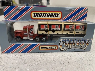Matchbox Convoy CY-3 Peterbilt Container Uniroyal Truck Boxed Model Vintage CY3 - Image 1 of 4