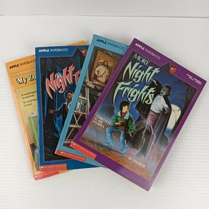 4 x Apple Fiction Paperback Books Zombie Night Frights Ghost 1988-1993 - Picture 1 of 8