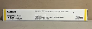Genuine Canon imagePRESS Toner T01 Yellow NEW Sealed Box - Picture 1 of 6