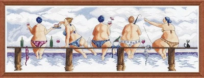 Kit de punto de cruz contado en muelle Design Works Crafts por yarda,  Foto 1 de 3