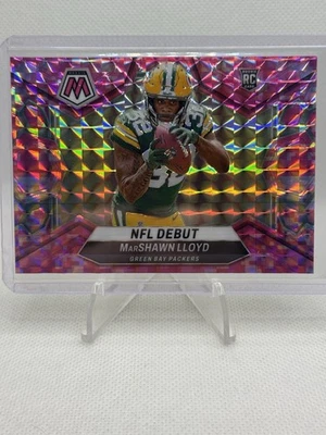 2024 Panini Mosaic - NFL Debut Marshawn Lloyd #279 Camo Pink Mosaic Prizm (RC) - Image 1 of 2