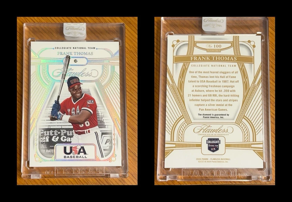 FRANK THOMAS 2024 EQUIPO IMPECABLE EE. UU. WHITE SOX HOF VERDADERA GEMA DE DIAMANTE/25! Foto 1 de 4