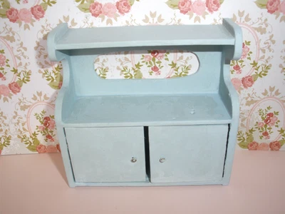 Dollhouse Cabinet Kitchen Dining Hutch 1:12 Scale Miniature Wood Furniture - Image 1 of 4