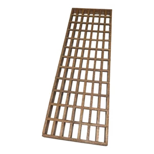 Antikes Holz Lamellengitter Boden Luftrücklaufrost 24" x 8" x 1" Vintage - Bild 1 von 7