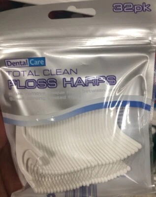 Floss Harps Dental Floss Tooth Picks/Sticks 32 Pack Floss Harps Oral/Tooth Care