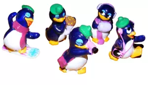 Pinguin Figur Ü-Ei Überraschungsei Figuren Konvolut Ferrero Snowboard Fishburger - Bild 1 von 3