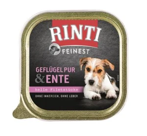 Rinti Feinest Geflügel Pur Ente 11x 150 g Nassfutter Feuchtnahrung Hundefutter - Bild 1 von 1