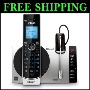 DECT 6.0 Cordless Phone with Bluetooth Headset & Voice-Guided Answering System - Picture 1 of 13