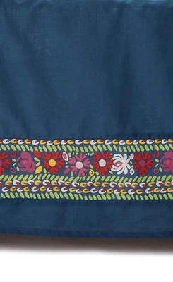 Nueva falda de cama doble Anthropologie bohemia "Wildfield" ~ ¡Agotada y difícil de encontrar! Foto 1 de 2