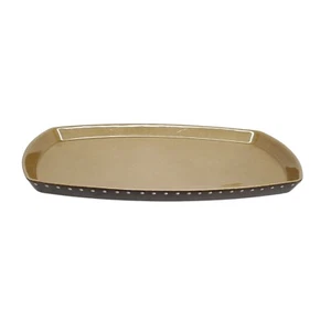 MCM Craftsman Mission Rectangle Serving Plate Two Tone Brown Franciscan Tahiti - Picture 1 of 9