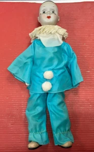 Vintage Pierrot Porcelain Clown Doll - Picture 1 of 8