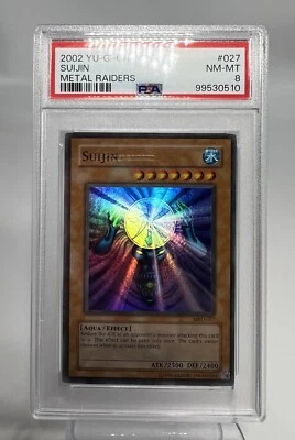 PSA 8 Near Mint Suijin 2002 Yu-Gi-Oh! MRD-027 Metal Raiders Slight Foil Shift - Image 1 of 4