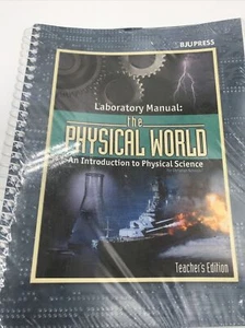 Bob Jones BJU 9th  The Physical World Teacher's Edition Laboratory Manual NEW - Picture 1 of 2