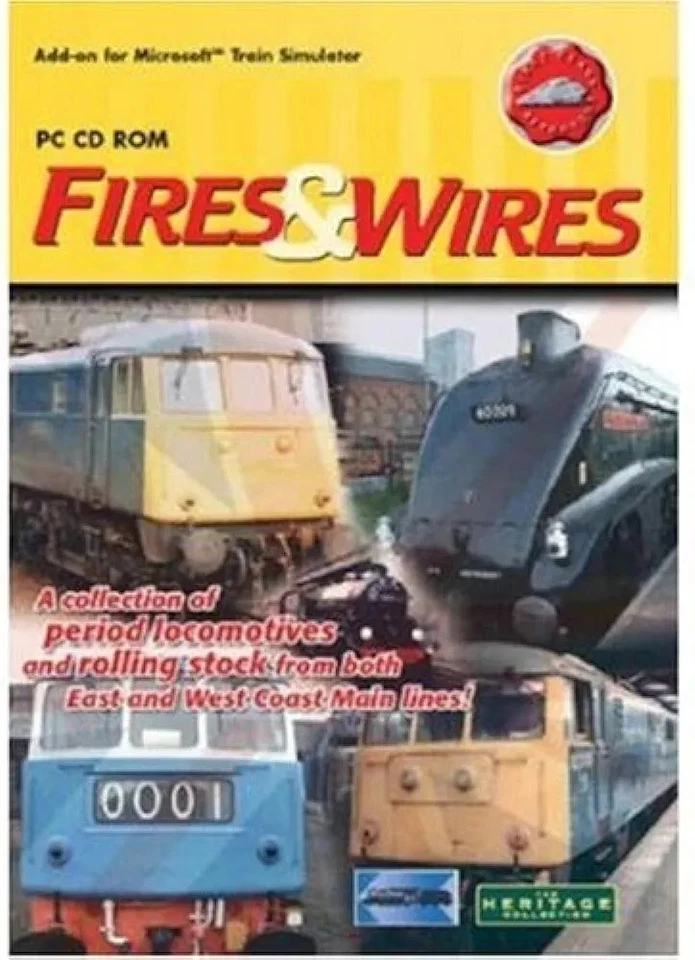 FIRES & WIRES PC CD NEW SEALED ADD ON FOR MICROSOFT TRAIN SIMULATOR FREE UK POST - Image 1 of 1
