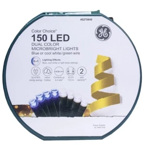 GE Color Choice 150 Ct 43.4-ft Multi-function Color Changing LED String Lights! - Picture 1 of 8