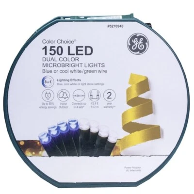 GE Color Choice 150 Ct 43.4-ft Multi-function Color Changing LED String Lights! - Image 1 of 4