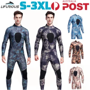 Camouflage Wetsuit 3mm Neoprene Diving Suit Surfing Snorkeling Scuba Jumpsuit AU - Picture 1 of 20