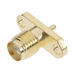 SMA Female 2 hole panel Flange jack with solder Post terminal RF ConneYXZ8_Q - Zdjęcie 1 z 8