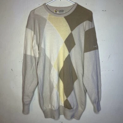 Vintage Pringle of Scotland Lambswool Argyle Sweater Medium - Image 1 of 4