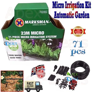 71tlg Mikro Bewässerungsset Automatisches Garten Tropf Bewässerungssystem Gewächshaus 23m - Bild 1 von 8