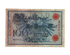XXX-Rzadki oryginalny niemiecki banknot imperium 100 marek 1908 ok con rzadszy czerwony nr!!